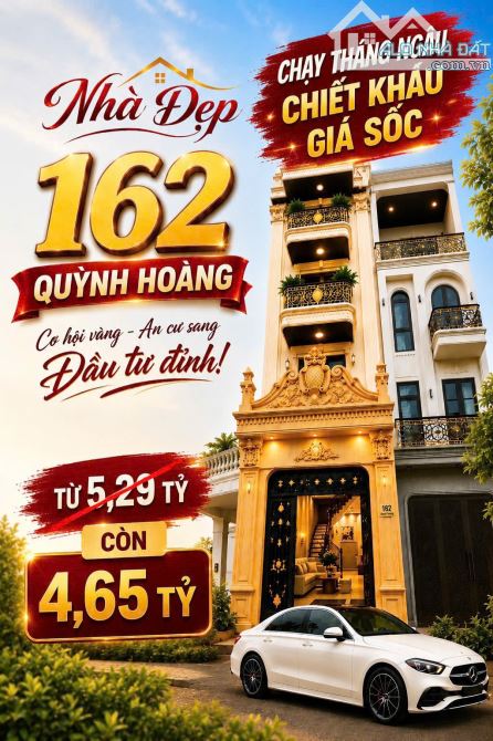 🔥 SỐC! NHÀ MẶT ĐƯỜNG QUỲNH HOÀNG – GIÁ CHỈ 4,65 TỶ, GIẢM NGAY 640 TRIỆU