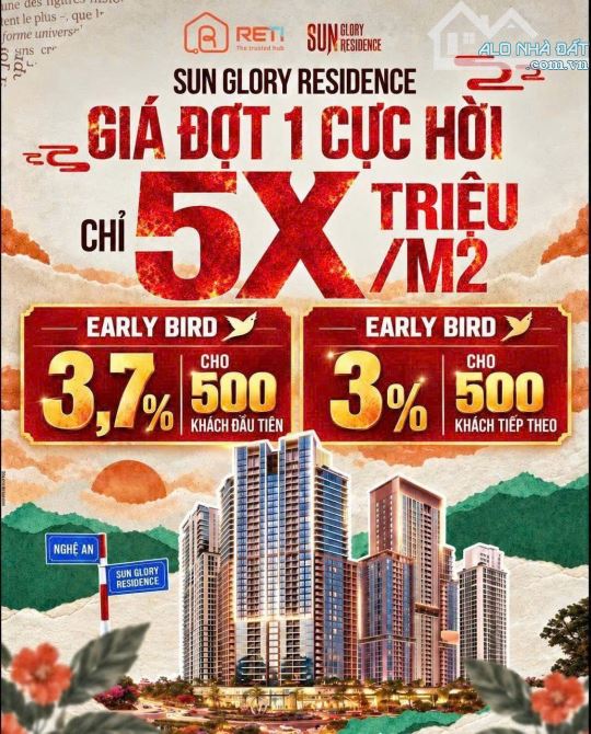 SUN GLORY RESIDENCE – BIỂU TƯỢNG SỐNG MỚI TẠI XỨ NGHỆ