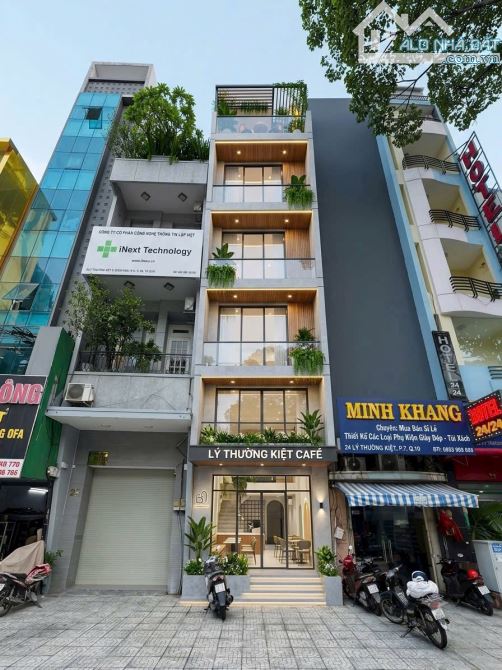 Mặt Tiền Lý Thường Kiệt Q10 Dt 3,9m x 18m 6 Tầng Giá 29 Tỷ gần Bệnh viện Chợ Rãy