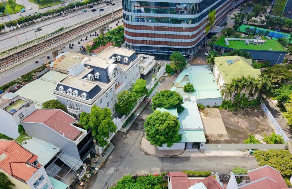 Bán Khuôn đất góc 2 mặt tiền Giang Văn Minh, An Khánh, DT 14 x 20m, giá 60 tỷ