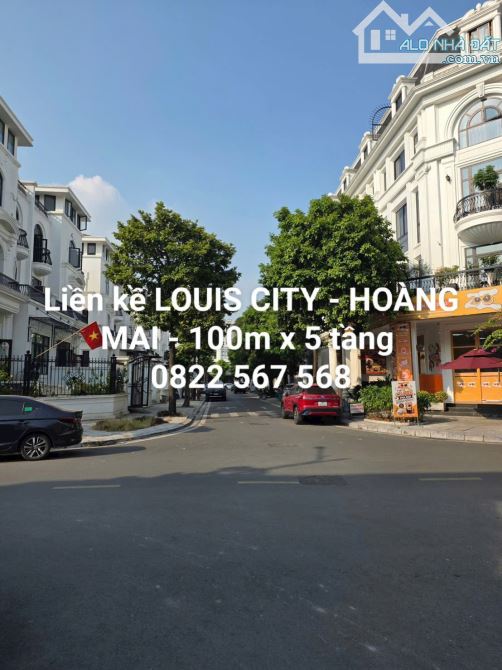 Cần bán liền kề Louis city Hoàng Mai, 100m sổ đỏ chính chủ ở hay kd đều rất đẹp