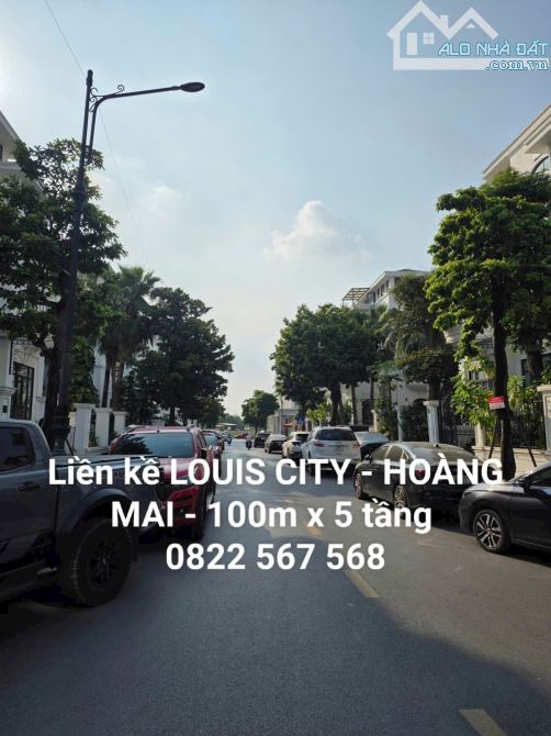 Bán liền kề khu đô thị LOUIS CITY - HOÀNG MAI, vỉa hè rộng, kd ngày đêm