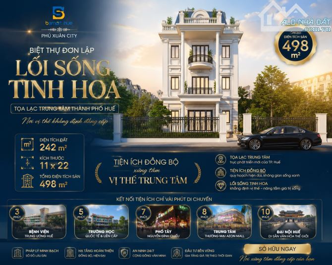 BIỆT THỰ PHÚ XUÂN CITY – SỞ HỮU VỊ THẾ, KIẾN TẠO LỐI SỐNG TINH HOA