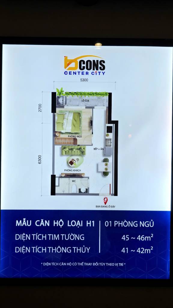 Bán căn hộ Bcons Bình An Đông Tây, căn 1PN cạnh Metro, cho thuê liền tay