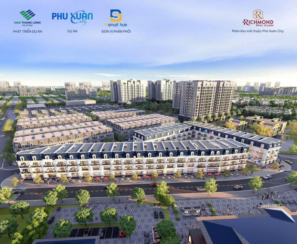 BÁN NHÀ PHỐ KHU ĐÔ THỊ PHÚ XUÂN CITY, ĐIỂM ĐẾN MUA SẮM SÔI ĐỘNG