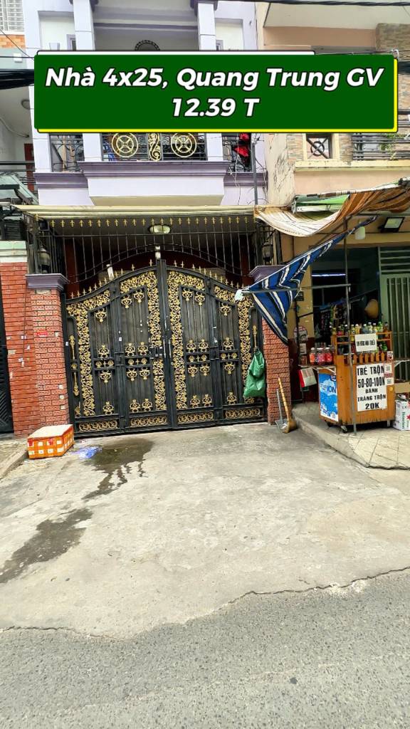 Bán nhà Quang Trung Gò Vấp, 98m2 hẻm xe hơi tiện kinh doanh, giá 12,39 tỷ
