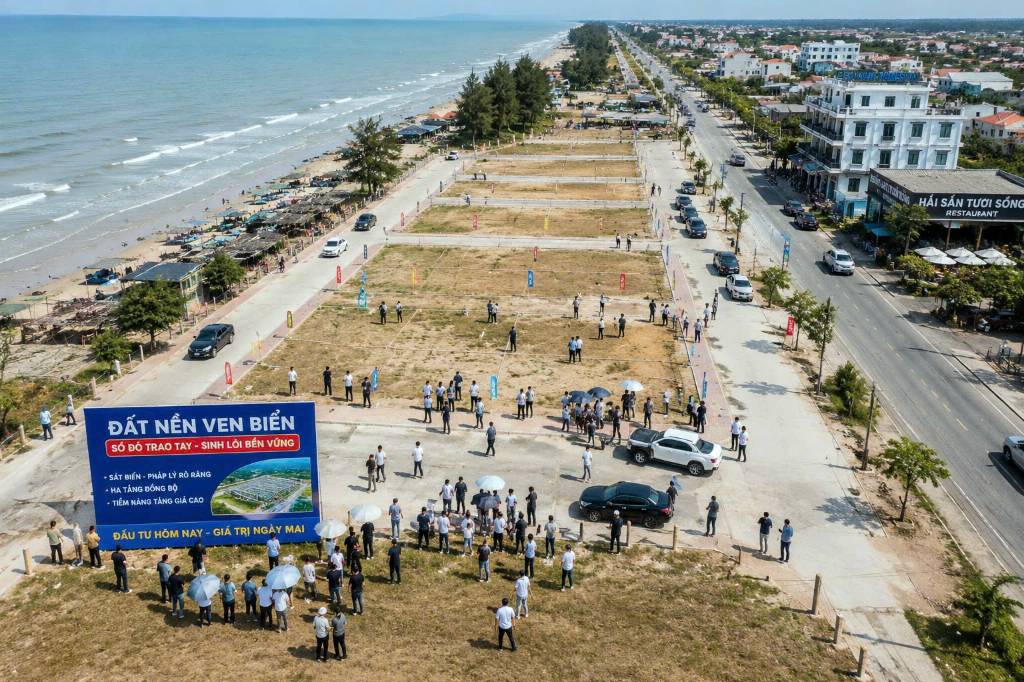 Bán mảnh đất Hải Hậu, Nam Định, phân lô siêu đẹp, dt từ 80m2 - 100m2 view biển, chỉ từ 1 tỷ