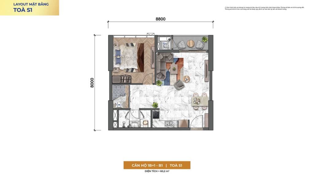 BÁN CĂN HỘ SUN SYMPHONY RESIDENCE 5, CĂN S5A.25.08 2PN VIEW SÔNG HÀN GIÁ 5,7 TỶ