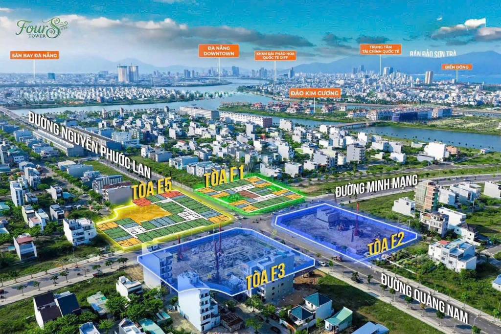 Bán căn hộ Four S Tower tòa F2 Hòa Quý Đà Nẵng, căn studio, giá tốt