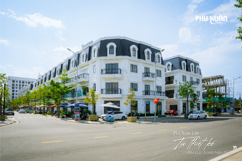 Bán shophouse Võ Nguyên Giáp Huế, 132m² 4 tầng, thang máy, dòng tiền 45 triệu/tháng
