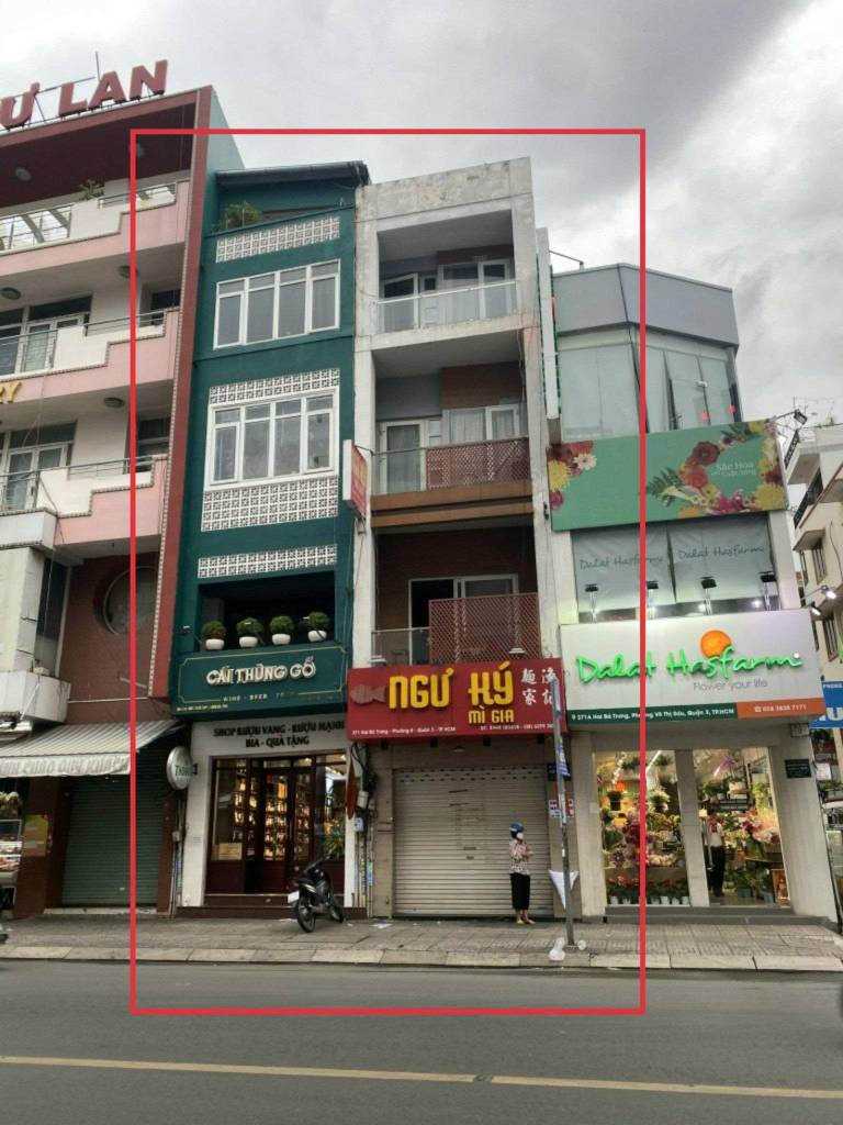 BÁN TÒA NHÀ MT HAI BÀ TRƯNG QUẬN 3, DT 164M² NỞ HẬU 9M, HĐT 185TR, GIÁ 98 TỶ
