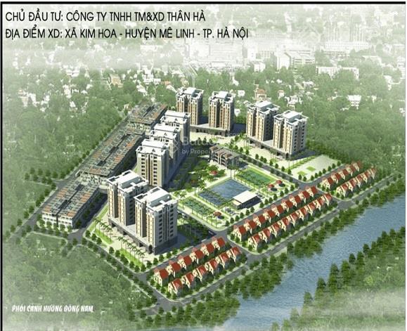 7. x tỷ/ căn lk, kđt kim hoa, mê linh, 102.5m2, mt 5m, view chung cư, sổ đỏ sang tên ngay