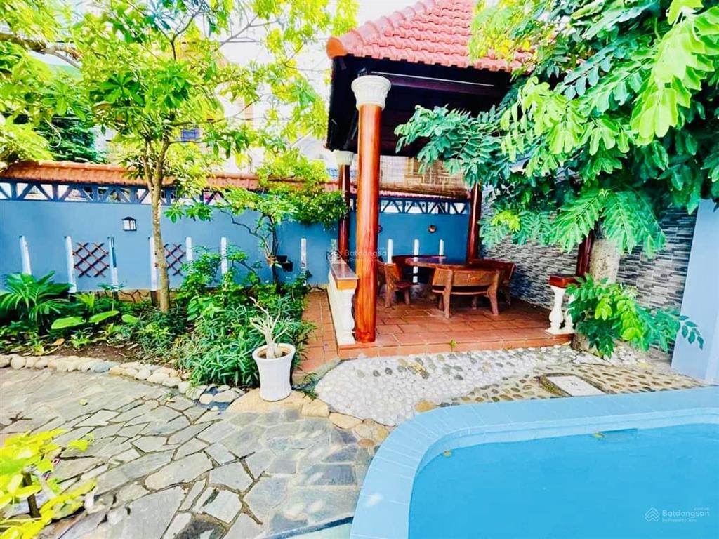 Bán biệt thự hẻm 8m võ thị sáu p2 vt 340m² 1 trệt 1 lầu hồ bơi sân vườn rộng giá chỉ 25 tỷ tl