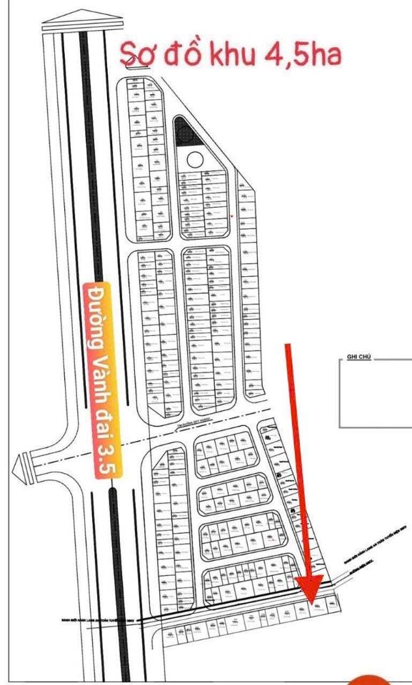 Bán lô 54m2 trục xương cá hàng hiếm khu 4.5ha giá tốt nhất chỉ 18xtr/m2
