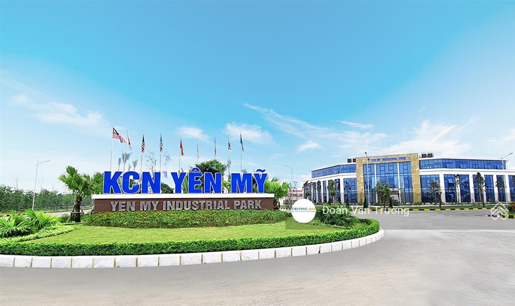 Bán đất xd nhà máy kcn yên mỹ cđt viglacera h. yên mỹ, hưng yên. dt 1ha. giá 3.152tr/m2