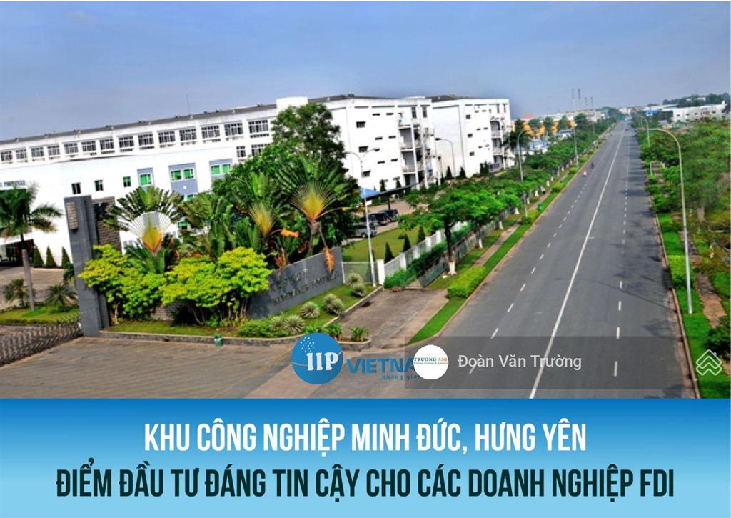 Bán đất xd nhà máy tại kcn minh đức xã mỹ hào. diện tích 1ha. giá 3 tr/m2