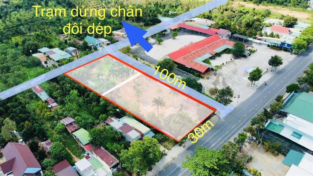 Lô đất vip 3 mặt tiền quốc lộ 20 chỉ hơn 500 triệu/m, dt 3000m2, gồm 200m2 thổ cư