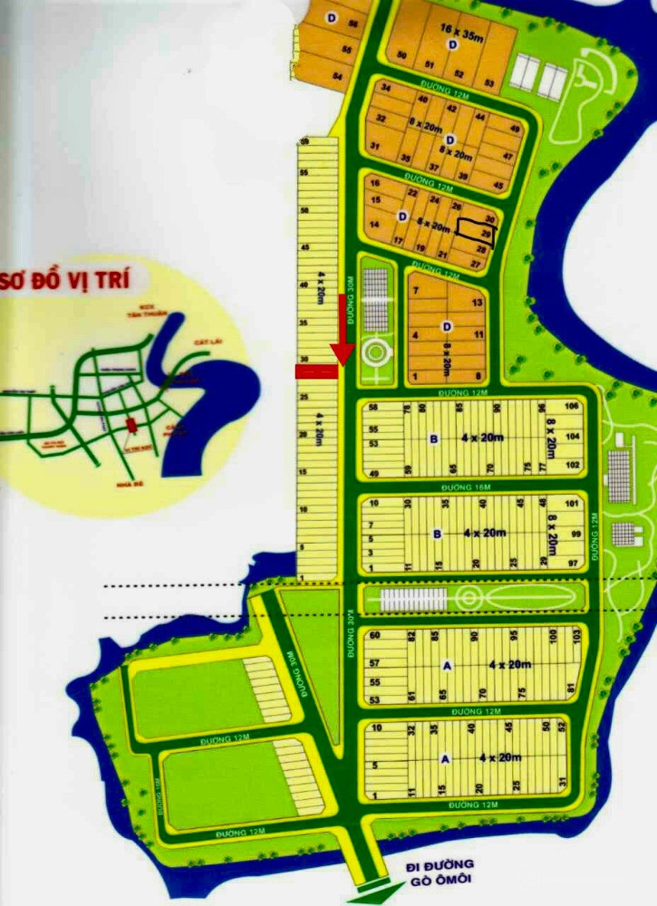 Lô Đất D28 Khu Nam long Phú Thuận Q7. Dt 8x20m. Giá 19 tỷ