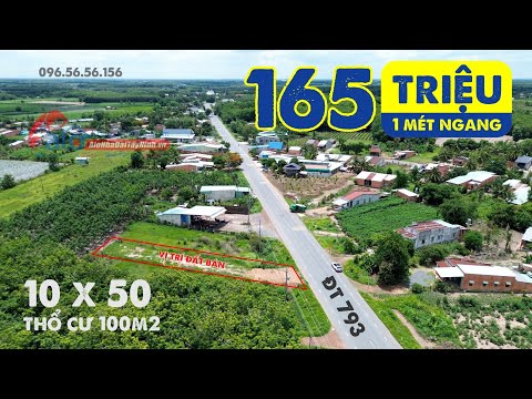 Bán gấp đất mặt tiền đường ĐT 793, phường Bình Minh, Tây Ninh ngang 10m dài 50m