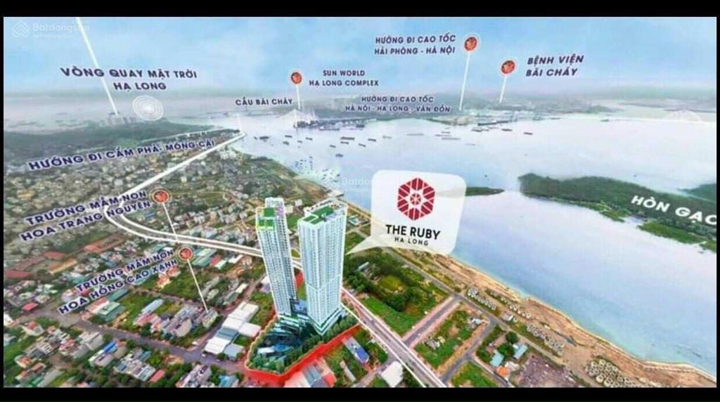Cần bán cắt lỗ căn 2pn+ tòa b chung cư the ruby hạ long