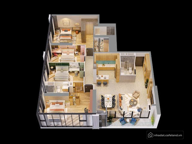 Căn 2PN+ view nội khu diện tích 81m2, tổng giá 11,5tỷ Sun Feliza Cầu Giấy