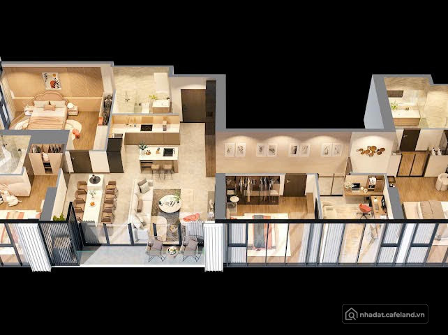 căn góc 5 phòng ngủ 160m2 toà F3 sunn Feliza Suites Cầu Giấy view nội khu đẹp