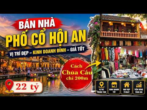 Top nhà phố tiện kinh doanh 5 x 14m trung tâm Phố Cổ Hội An.