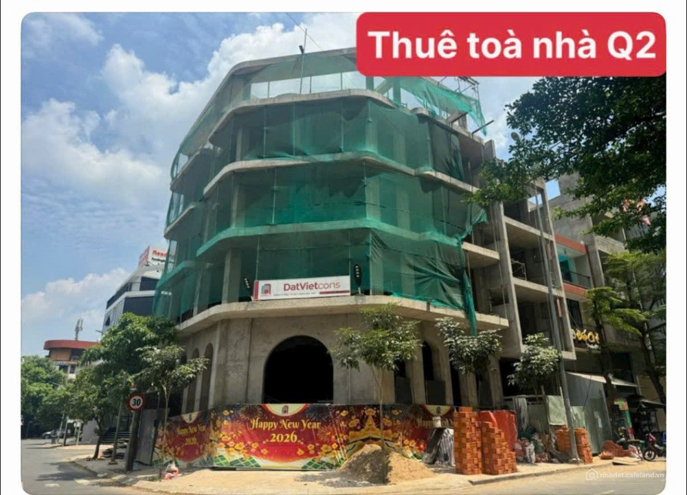 Cho thuê tòa nhà góc 2 mặt tiền đường Bạch Đằng Ôn, phường An Khánh, quận 2