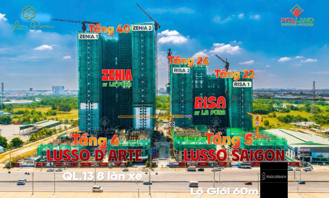 Lusso Saigon - Thanh toán 10% ngưng 2 năm - Mặt tiền QL13