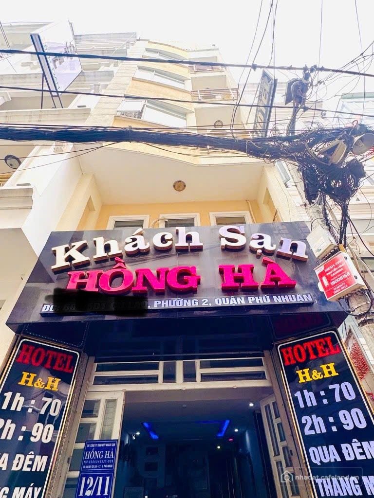 Bán nhà hàng - Khách sạn: Bán Khách sạn khu đường Hoa, Phan Xích Long, 100m2, gi