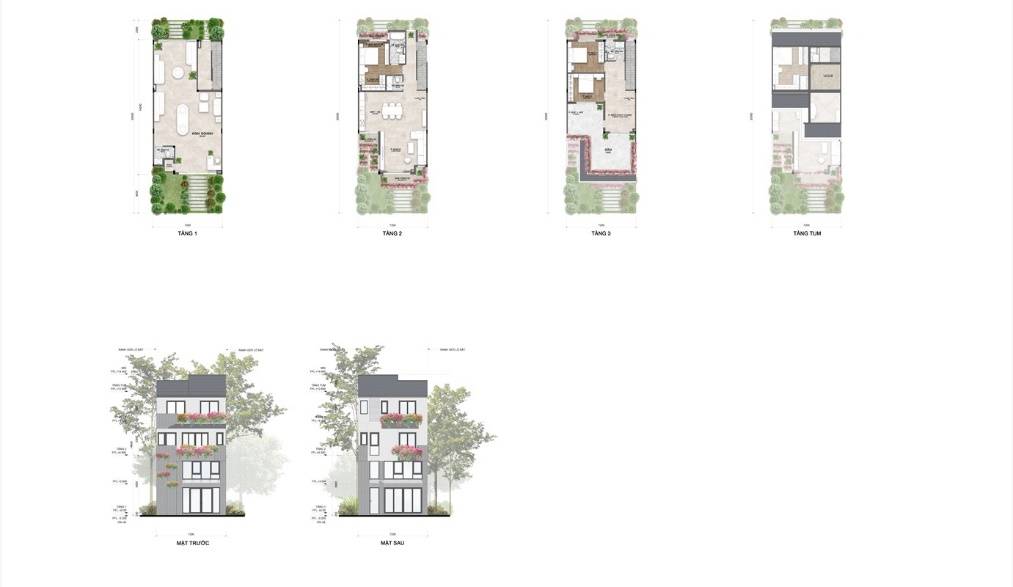 Bán lô góc Biệt thự Rừng Mai Eco Retreat Long An, view trực diện hồ cảnh quan