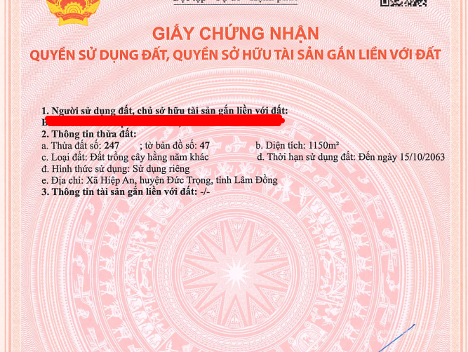 CHÍNH CHỦ BÁN ĐẤT ĐẸP HIỆP AN - ĐỨC TRỌNG | GIÁ ĐẦU TƯ CHỈ 2,9 TRIỆU/M2