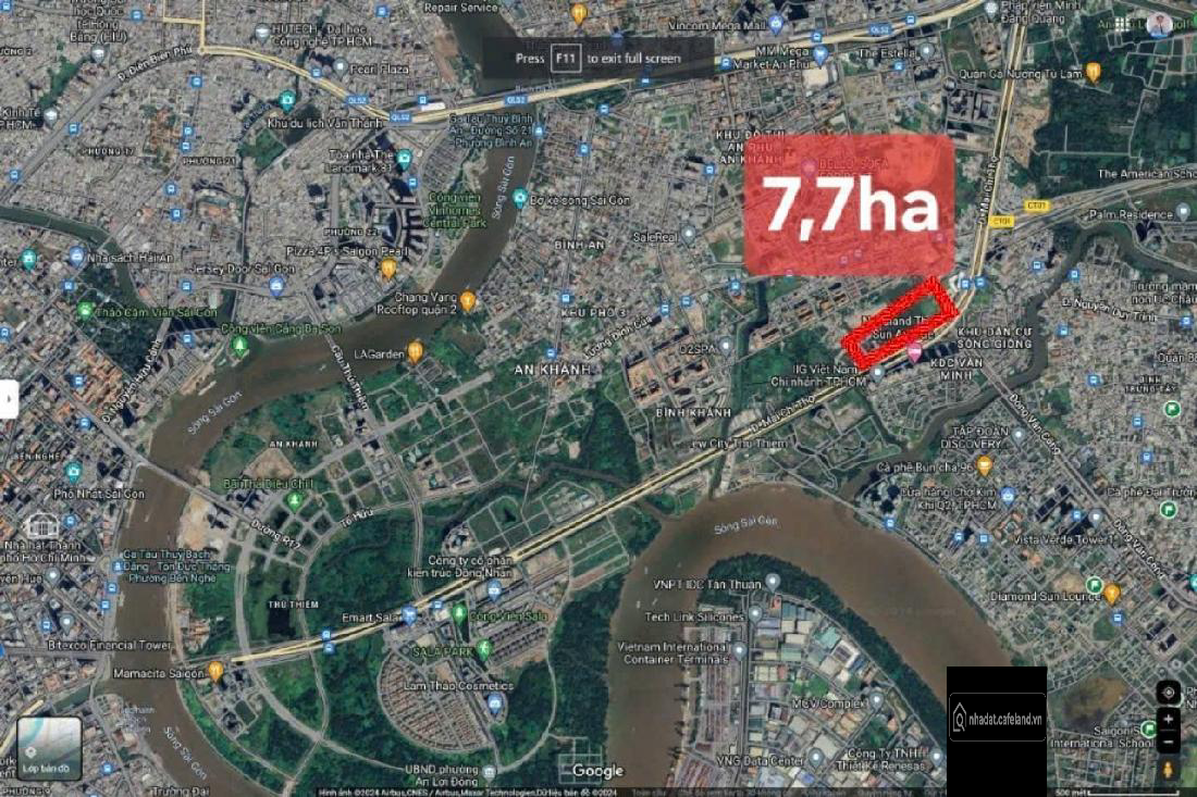 Quỹ Đất 7.7ha 3MT Mai Chí Thọ, An Phú Q2 (Tp.Thủ Đức) P. Bình Trưng Tp.HCM