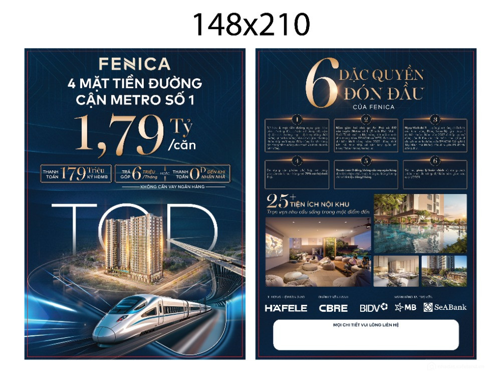 Dự Án Fenica 4 mặt tiền , thanh toán 20% góp 6tr/tháng không cần vay ngân hàng