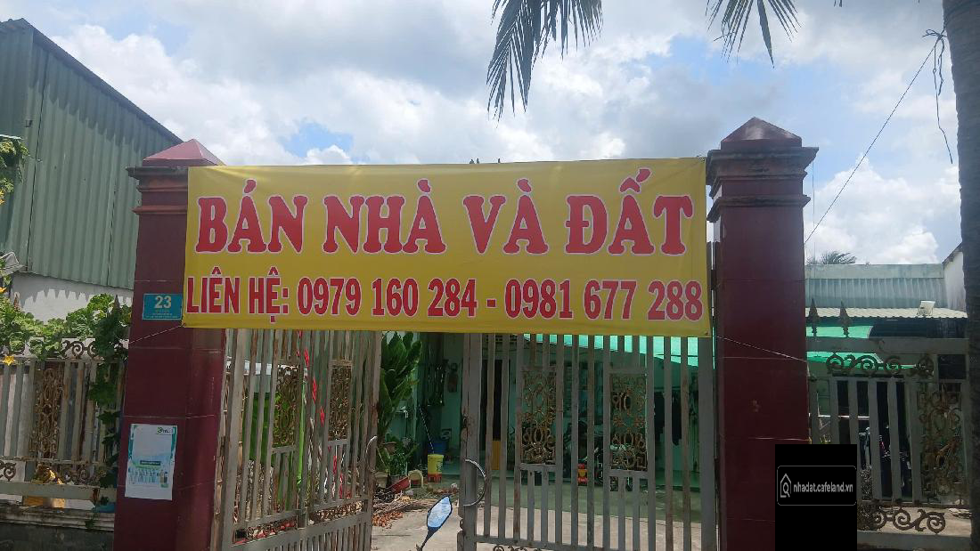 Bán nhà và đất mặt tiền Số 23, Đường Đê Số 02, Xã Tân Nhựt, Bình Chánh. 1000 m²