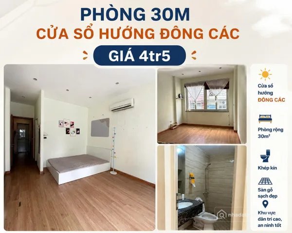 Cho thuê phòng trọ: CHO THUÊ PHÒNG KHÉP KÍN – PHỐ ĐÔNG CÁC, ĐỐNG ĐA, HÀ NỘI