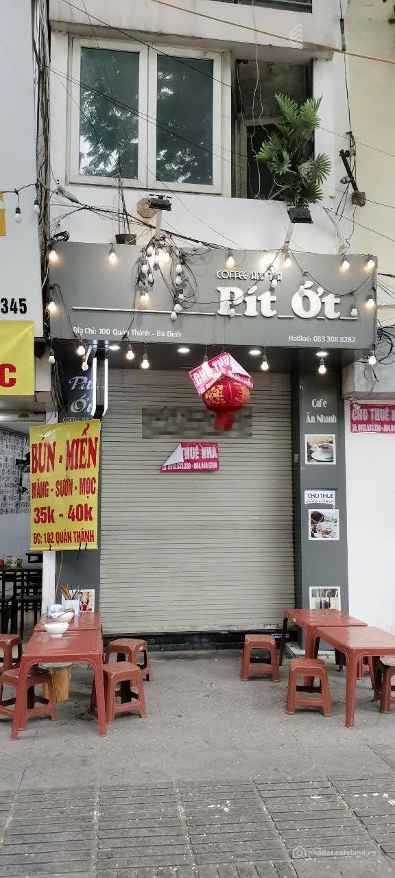 Mặt bằng: Cho thuê cửa hàng T1, 40m2, đối diện chợ Đồng Xuân, Hoàn Kiếm, giá 25