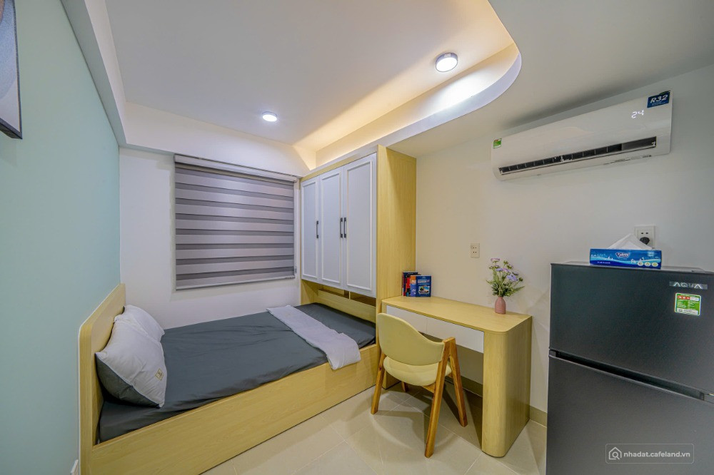 CHDV 6T mới 100% ngang 5.1m 122m2 21PN T.máy hẻm 102 Lê Văn Thọ TN100tr 21.5 tỷ
