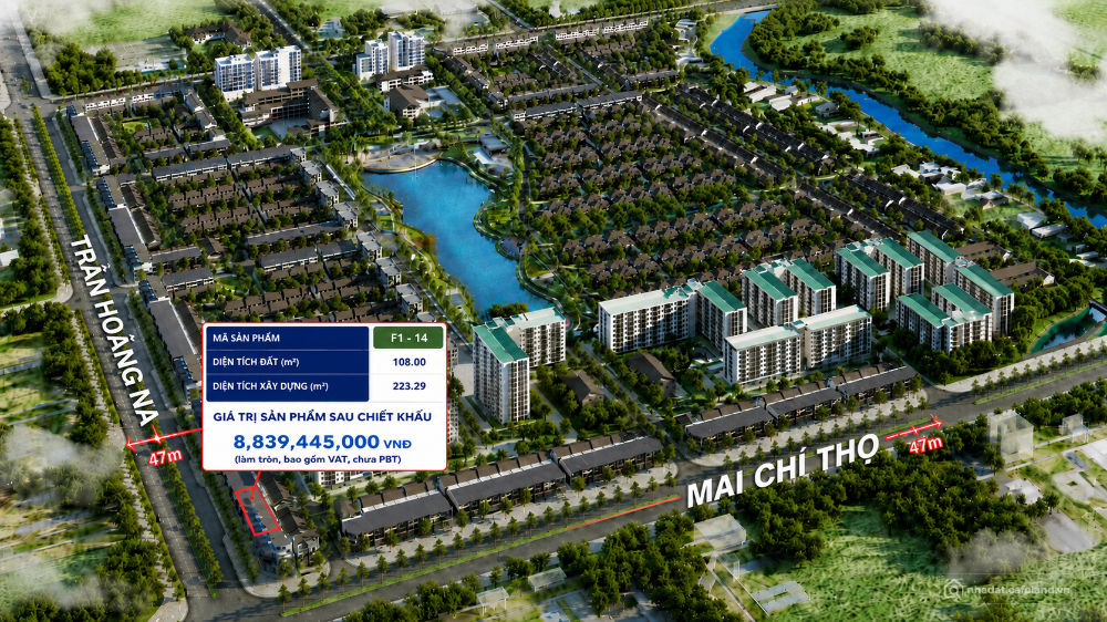 Shophouse Trần Hoàng Na 47m – Tâm điểm thương mại mới tại Nam Long II Central La