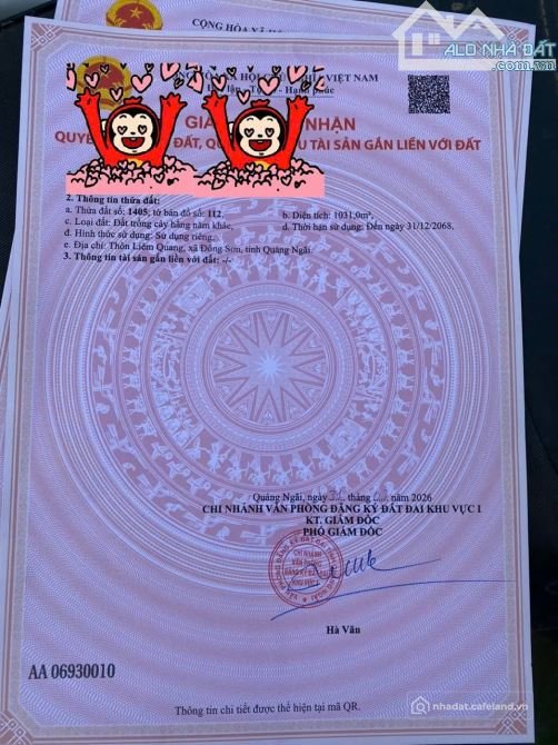 Bán đất nông, lâm nghiệp: Bán đất ở bình Phú, bình sơn, quảng Ngãi