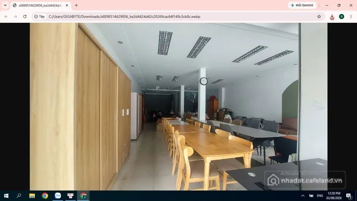 Cho thuê mặt bằng: Cho thuê mặt bằng: Cho thuê Mặt bằng kinh doanh 117m2 giá 10