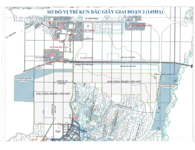 Bán đất xây dựng kho, nhà xưởng 62000 m2 tại KCN Dầu Giây, Huyện Thống Nhất, Đồng Nai