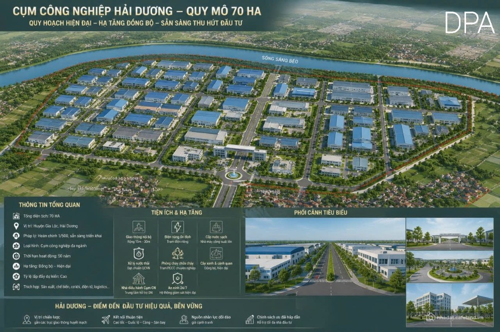 SANG NHƯỢNG CỤM CN HẢI PHÒNG - 60 HA - GIÁ 70 TỶ