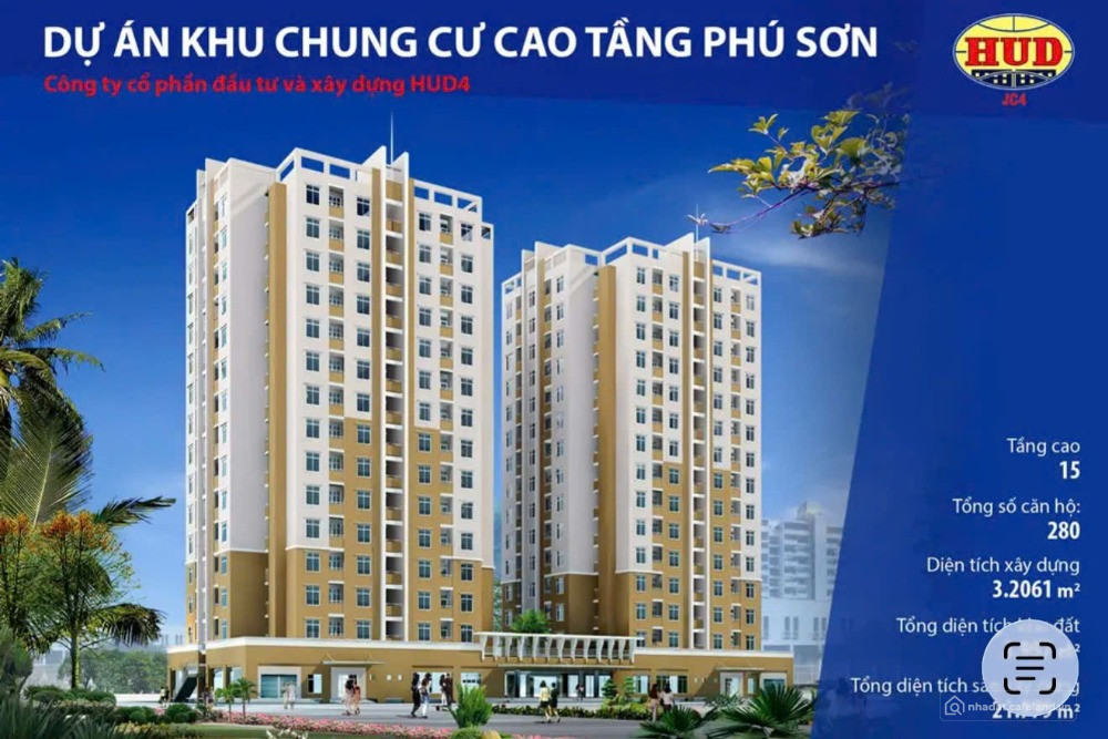 Cần Bán căn hộ đơn toà H2 Chung cư Phú Sơn – Phường Hạc Thành- Thanh Hoá