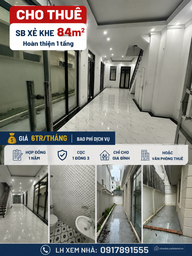 Cho thuê Sao Biển Xẻ Khe – 84M² | 6tr/tháng bao pdv