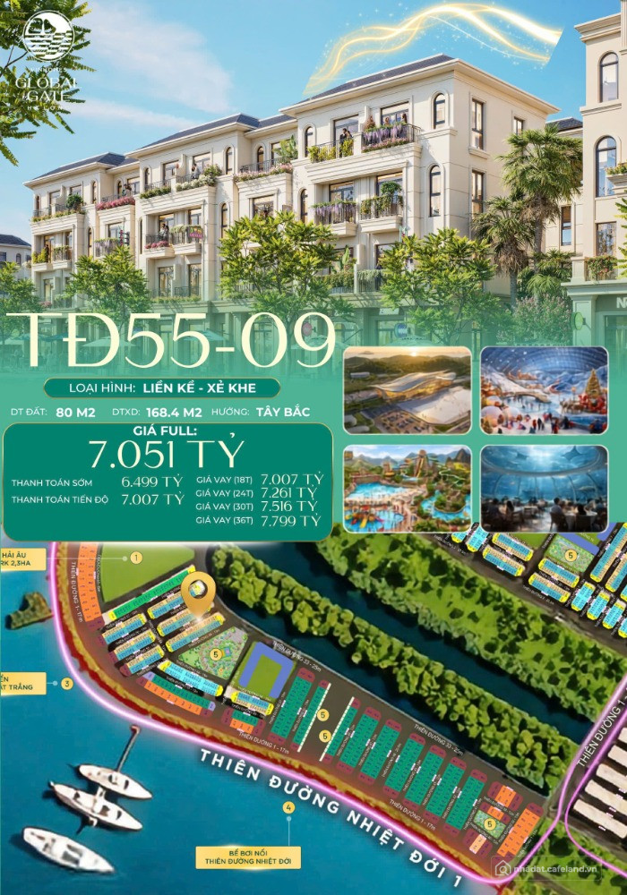 Căn liền kề xẻ khe gần biển Vinhomes Global Gate Hạ Long - 80m2 chỉ từ 5 tỷ!