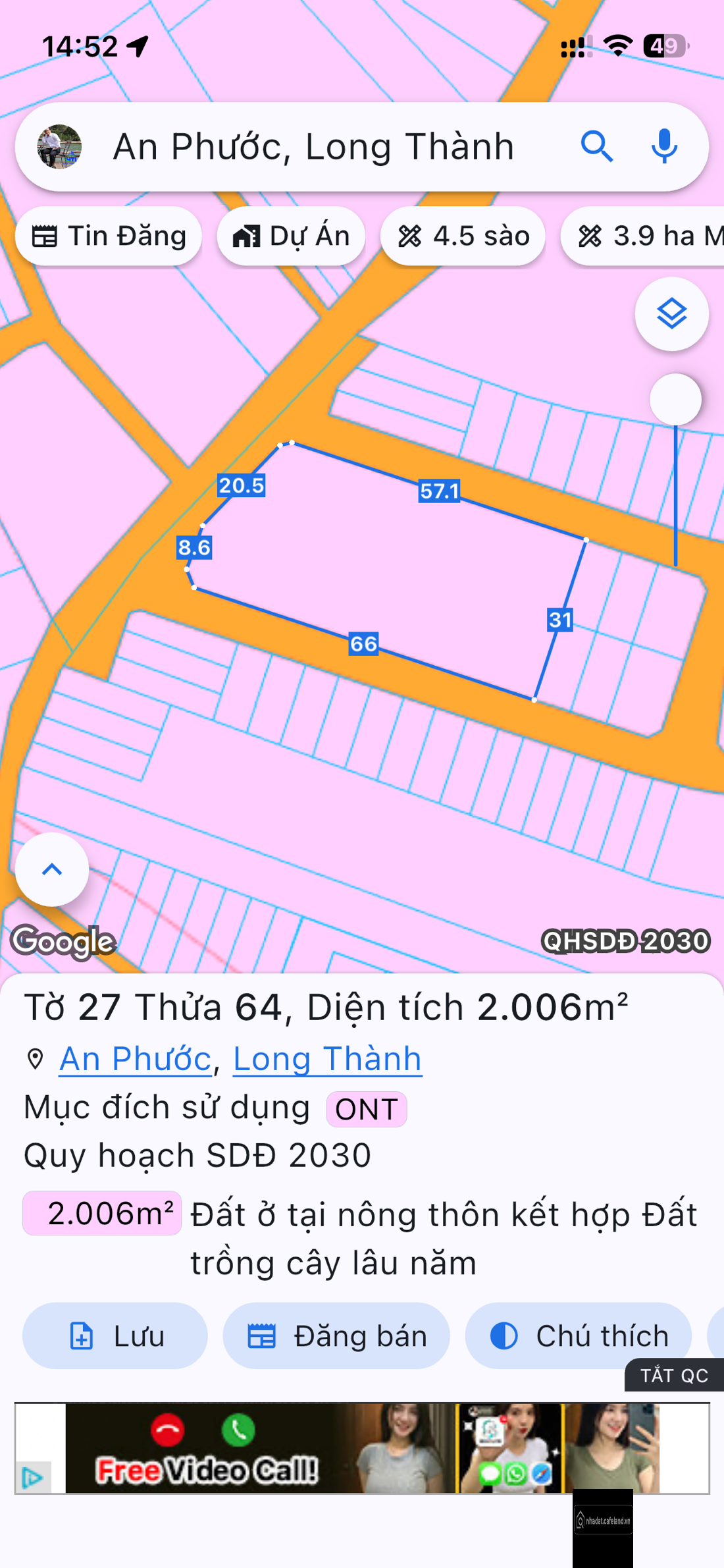 21 TỶ – cho 2000m đất, có 3 MẶT TIỀN | FULL THỔ CƯ AN PHƯỚC LONG THÀNH dành cho