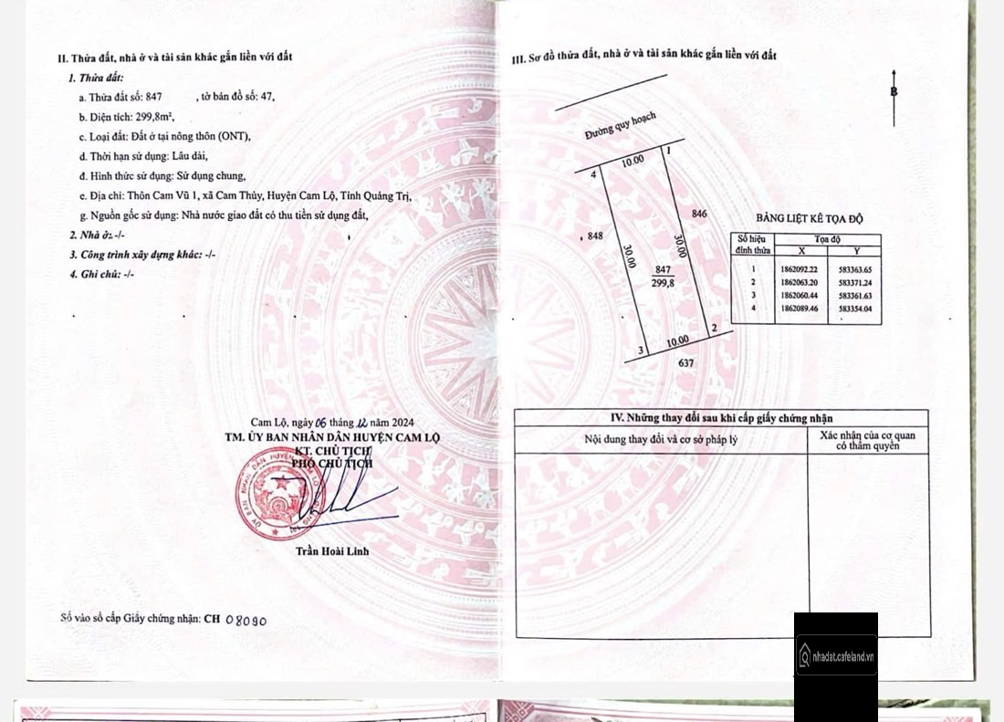 Bán 300m2 đất ở gần bệnh viện Quân Y Quảng Trị