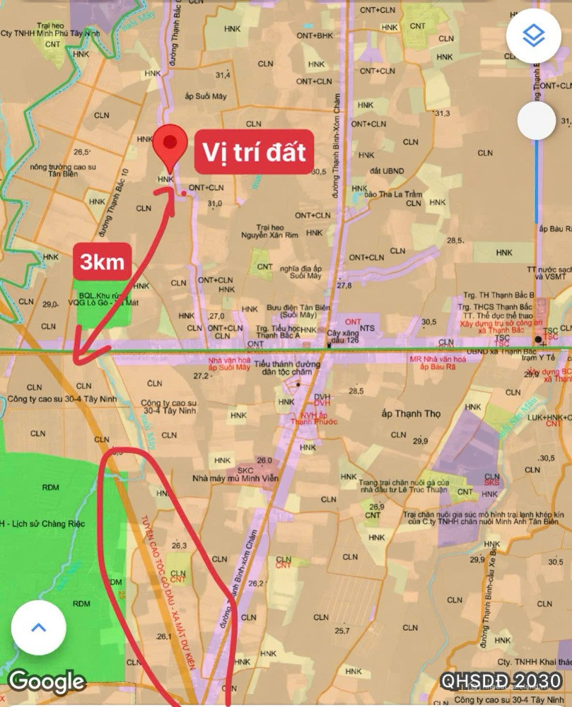 NGỘP: đất thổ cư đường nhựa 149 triệu hết đất, cách cao tốc Gò Dầu -Xa Mát 3km