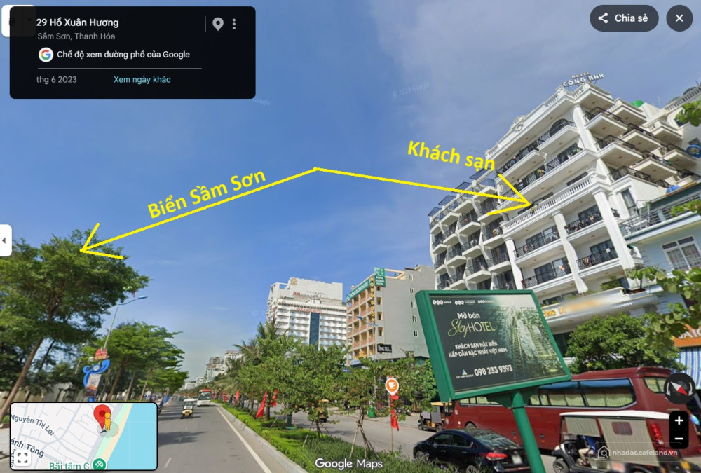 Chuyển nhượng Khách sạn Hương Lý, số 103 mặt đường Hồ Xuân Hương, Sầm Sơn,
